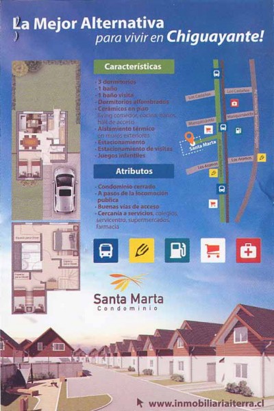 flyer Condominio Santa Marta de Chiguayante