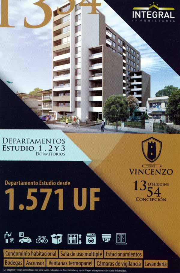 Publicidad edificio Vincenzo de Concepción